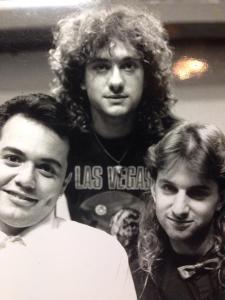 Tech crew '91  - Michael Soliz on Lights, Ted Milano Managing the Stage and yours truly behind the sound board (and even way back then, bow ties were cool!)