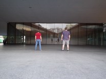 Zack and I in front of the Library